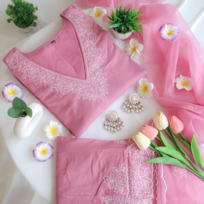 Mauve Embroidered Dreams Suit Set