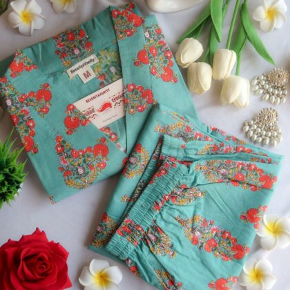 Summer Green Suit Set- Vasant