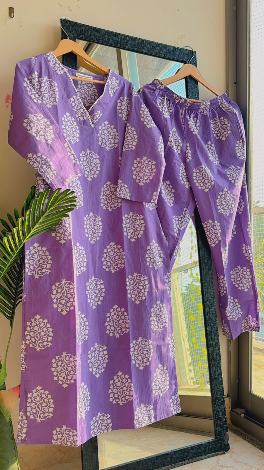 Lavender Heart Slim Fit Suit Set- Sukoon 2.0 - Comforter Set - Image 2