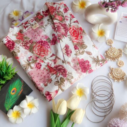 Blush Blossom Sequin Long Kurta -Launch 17