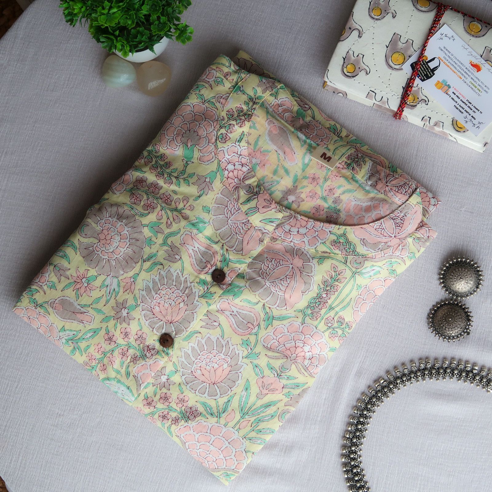 Daily Essential: Enchanting Pastel Blooms Long Kurta - Image 3