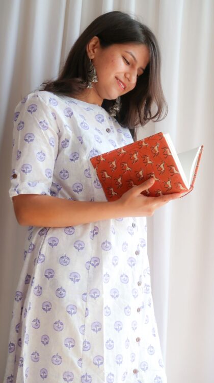 Daily Essential: Lavender Meadows Long Kurta