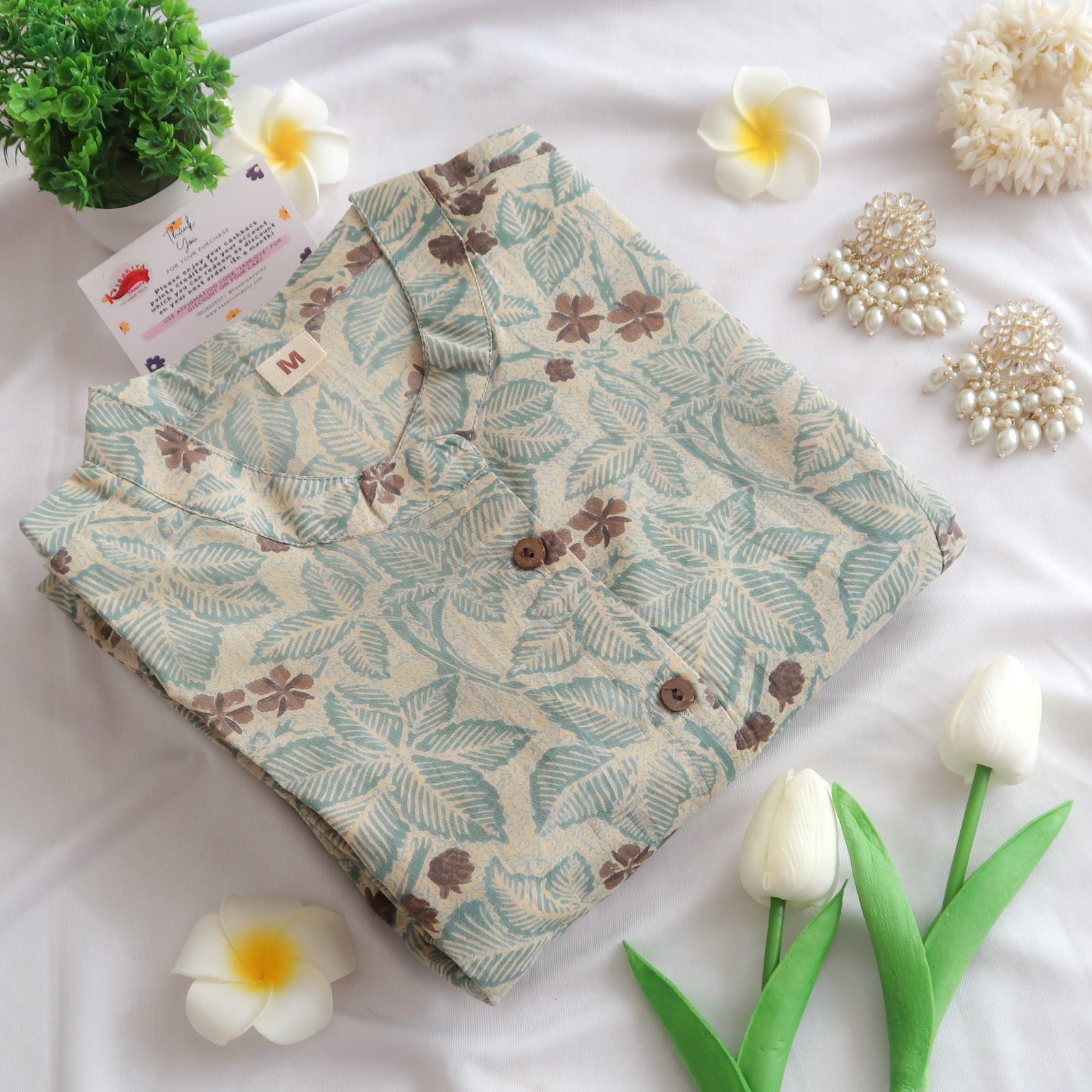 Daily Essential: Creamy Vanilla Long Kurta - EOFY SALE