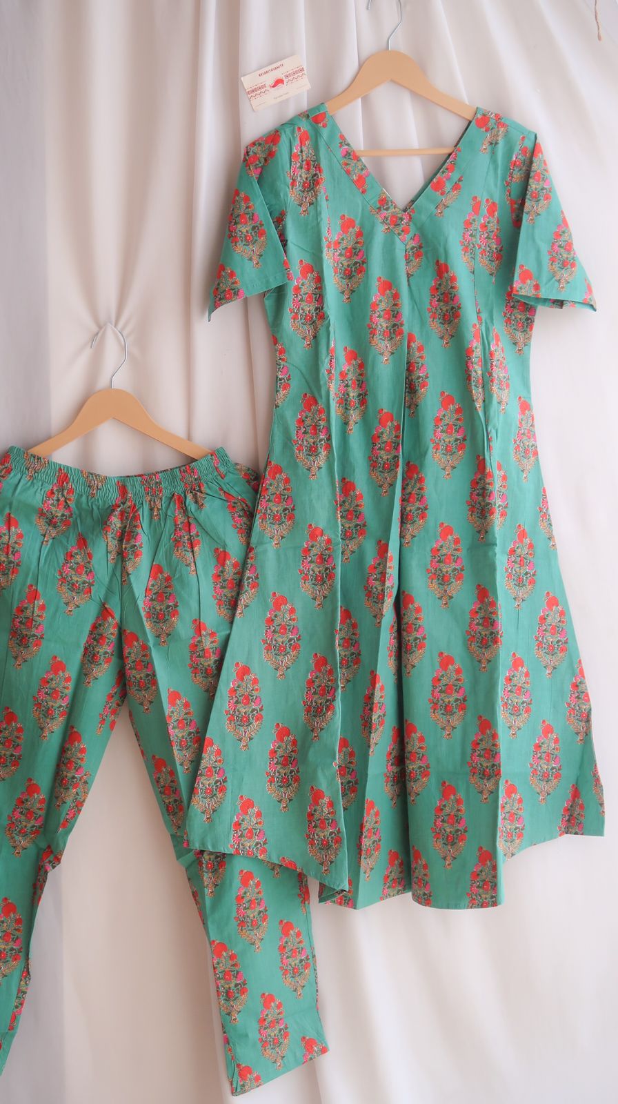 Jade Green Office/ Regular Wear Suit Set - Image 2