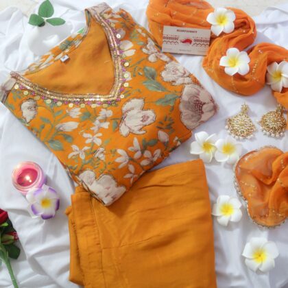 Mustard Honey Sequin Suit Set - EOFY SALE