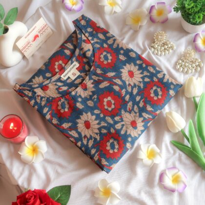 Midnight Garden full Sleeves Long Kurta