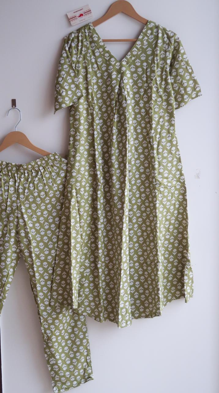 Olive Blooms Office/Regular Wear Suit Set - Image 2