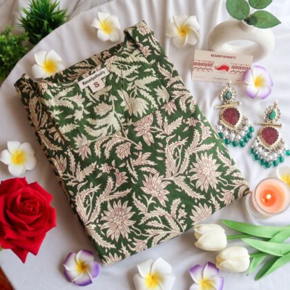 Gorgeous Greens Churidaar Sleeves Long Kurta