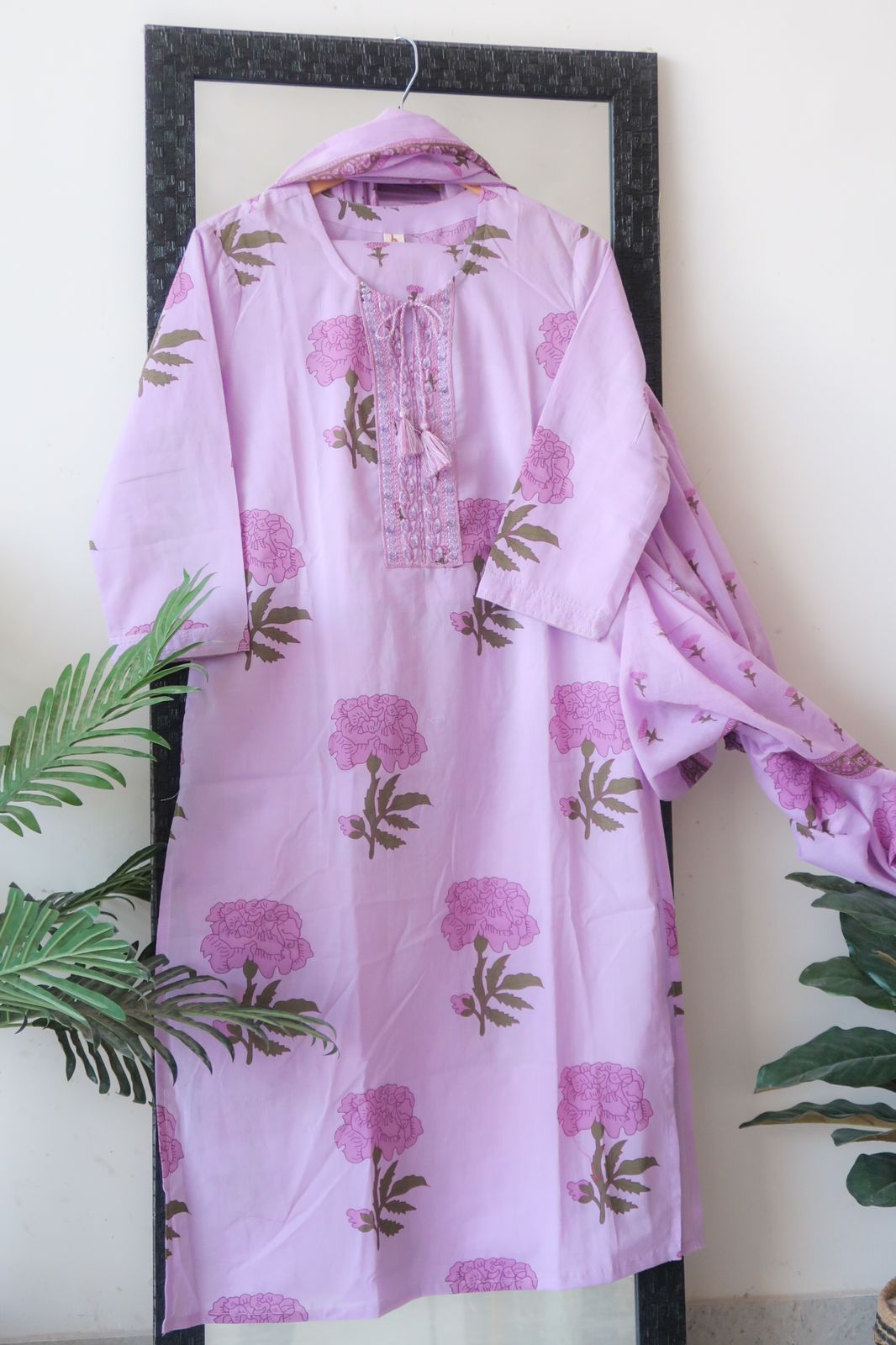 Lavender Pure Cotton Suit Set - Launch 16 - Image 2