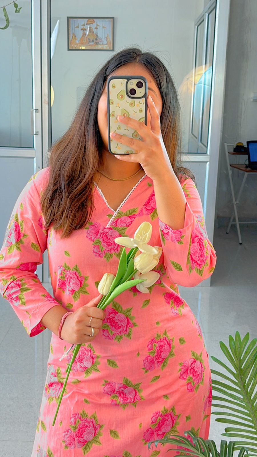 Hibiscus Lace Suit Set - Sukoon 4.0 (Slim Fit) - Image 2